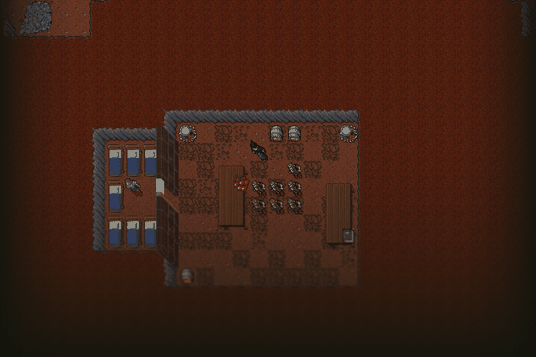 The dwarf barracks, deep under the island