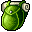 lime holding backpack
