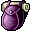 violet holding backpack